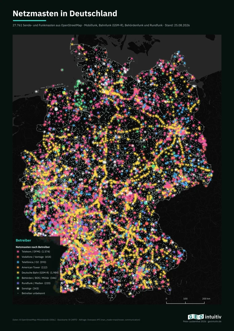 Funkmasten in Deutschland